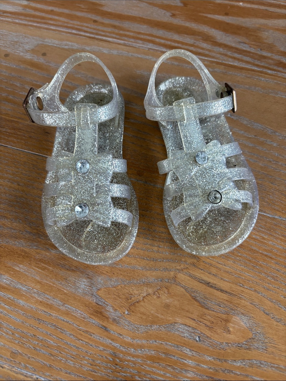 Skechers Kids Glitter Jelly Sandals - Sparkling Silver
